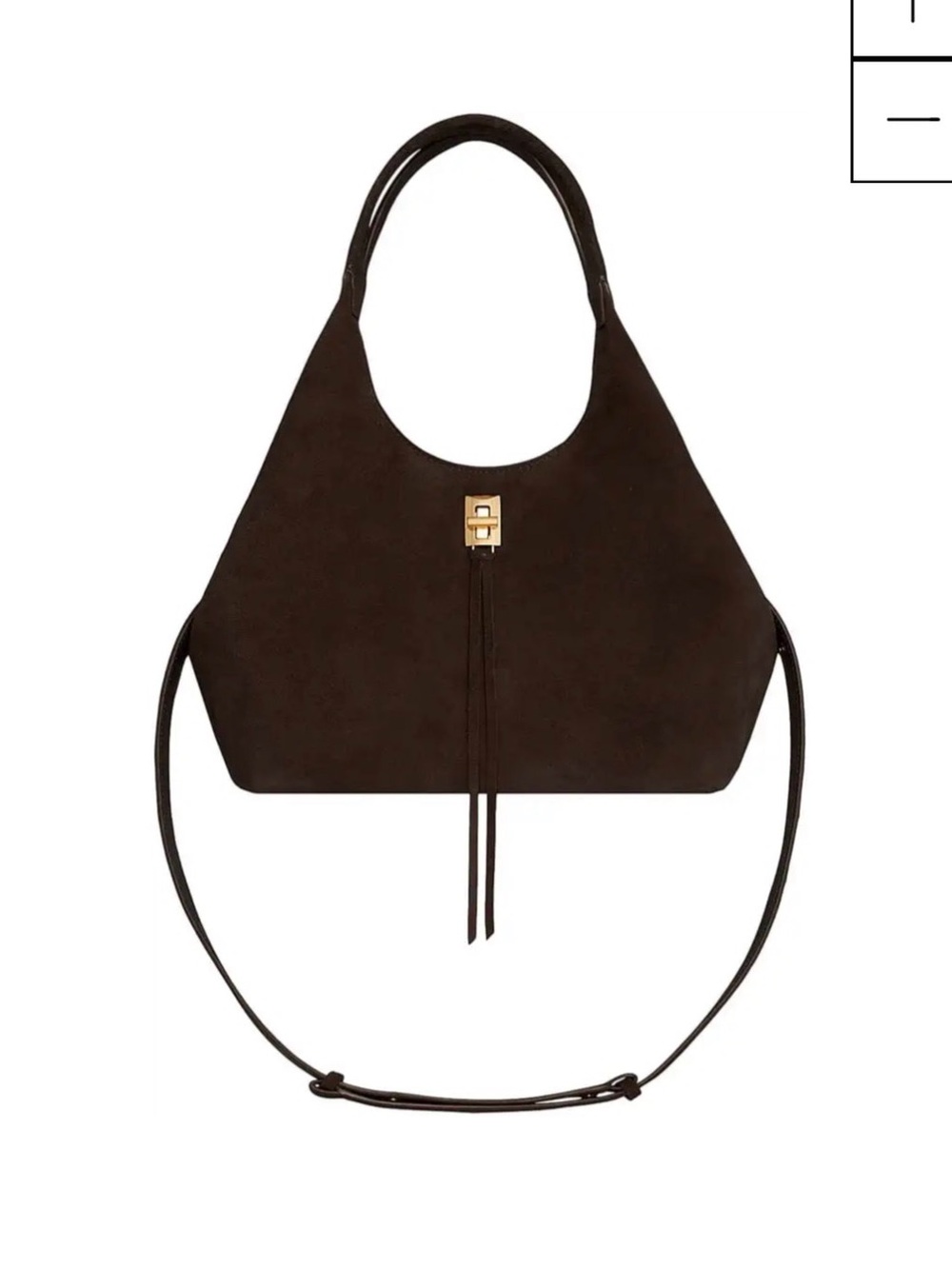 Rebecca Minkoff Darren Carrysome fondant Brown Suede Shoulder Bag